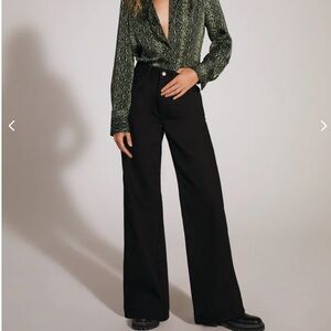 NWT Favorite Daughter  THE MASHA SUPER HIGH RISE WIDE LEG